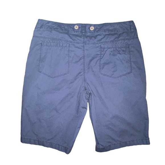 Natural Reflections Women's Shorts Chino Bermuda Blue Sz 12‎ 100% CottonPockets - Picture 3 of 14